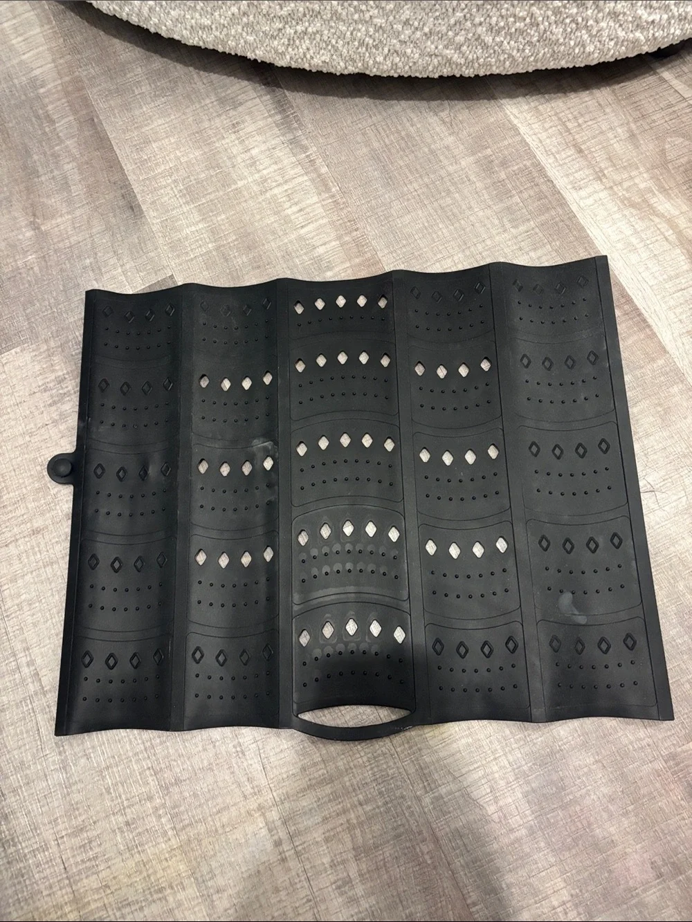 Black Foldable Bathroom Sink Cover